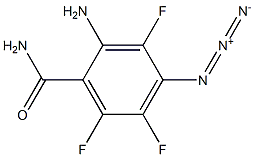 4-Azido-2-amino-3,5,6-trifluorobenzamide Struktur