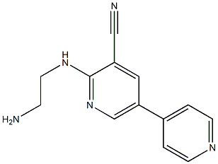 2-[(2-Aminoethyl)amino]-5-(4-pyridinyl)pyridine-3-carbonitrile Struktur