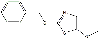 5-Methoxy-2-[benzylthio]-2-thiazoline Struktur