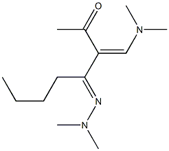 3-[(Z)-Dimethylaminomethylene]-4-(dimethylhydrazono)-2-octanone Struktur