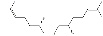 (+)-[(S)-1,5-Dimethyl-4-hexenyl]methyl ether Struktur