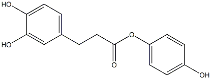 3-(3,4-Dihydroxyphenyl)propanoic acid 4-hydroxyphenyl ester Struktur