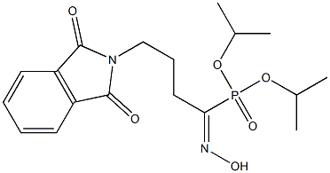 4-[(2,3-Dihydro-1,3-dioxo-1H-isoindol)-2-yl]-1-hydroxyiminobutylphosphonic acid diisopropyl ester Struktur