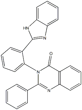 3-[2-(1H-Benzimidazol-2-yl)phenyl]-2-phenylquinazolin-4(3H)-one Struktur