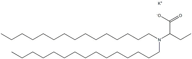 2-(Dipentadecylamino)butyric acid potassium salt Struktur