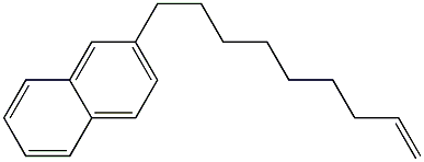 2-(8-Nonenyl)naphthalene Struktur