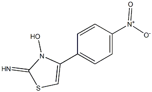 4-(4-Nitrophenyl)-2-imino-2,3-dihydrothiazol-3-ol Struktur