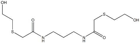 2,2'-Bis(2-hydroxyethylthio)[N,N'-trimethylenebis(acetamide)] Struktur