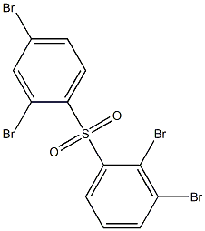 2,3-Dibromophenyl 2,4-dibromophenyl sulfone Struktur