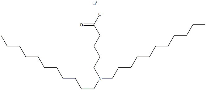 5-(Diundecylamino)valeric acid lithium salt Struktur