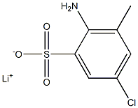 2-Amino-5-chloro-3-methylbenzenesulfonic acid lithium salt Struktur