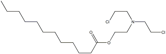 Lauric acid 2-[bis(2-chloroethyl)amino]ethyl ester Struktur