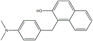 1-[4-(Dimethylamino)benzyl]-2-naphthol Struktur