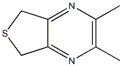 5,7-Dihydro-2,3-dimethylthieno[3,4-b]pyrazine Struktur