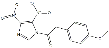 4,5-Dinitro-1-[2-(4-methoxyphenyl)-1-oxoethyl]-1H-imidazole Struktur