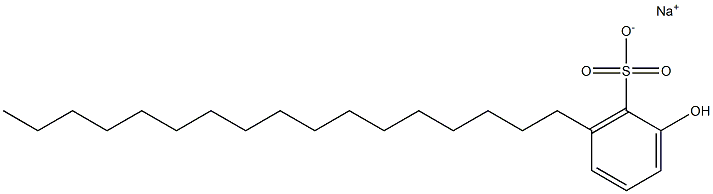 2-Hydroxy-6-heptadecylbenzenesulfonic acid sodium salt Struktur