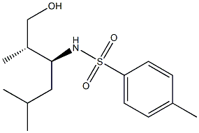 N-[(S)-1-[(S)-2-Hydroxy-1-methylethyl]-3-methylbutyl]-4-methylbenzenesulfonamide Struktur