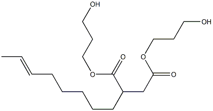 2-(6-Octenyl)succinic acid bis(3-hydroxypropyl) ester Struktur