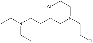 N,N-Bis(2-chloroethyl)-N',N'-diethyl-1,4-butanediamine Struktur