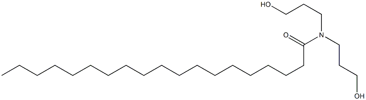 N,N-Bis(3-hydroxypropyl)nonadecanamide Struktur