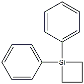 1,1-Diphenyl-1-silacyclobutane Struktur