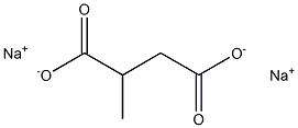 Sodium methylsuccinate Struktur