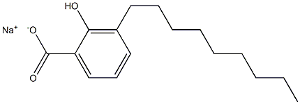 3-Nonyl-2-hydroxybenzoic acid sodium salt Struktur