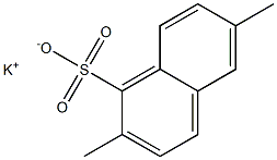 2,6-Dimethyl-1-naphthalenesulfonic acid potassium salt Struktur