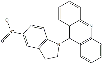 9-(5-Nitroindolin-1-yl)acridine Struktur