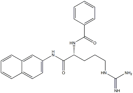 (2R)-N-(2-Naphtyl)-2-(benzoylamino)-5-guanidinopentanamide Struktur