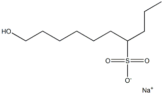 10-Hydroxydecane-4-sulfonic acid sodium salt Struktur