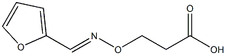 3-[[(E)-(2-Furanyl)methylene]aminooxy]propionic acid Struktur