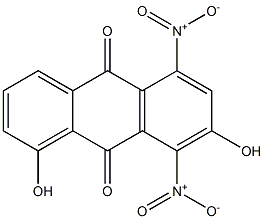 1,7-Dihydroxy-5,8-dinitroanthraquinone Struktur