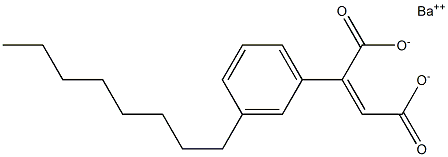 2-(3-Octylphenyl)maleic acid barium salt Struktur