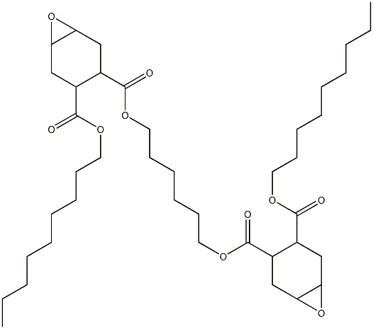 Bis[2-(nonyloxycarbonyl)-4,5-epoxy-1-cyclohexanecarboxylic acid]1,6-hexanediyl ester Struktur