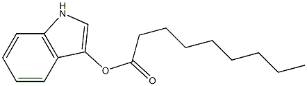 Nonanoic acid 1H-indol-3-yl ester Struktur