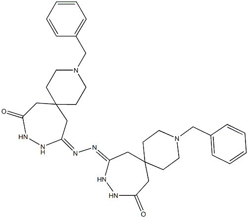 11,11'-Azinobis(3-benzyl-3,9,10-triazaspiro[5.6]dodecan-8-one) Struktur