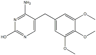 5-(3,4,5-Trimethoxybenzyl)-4-aminopyrimidin-2-ol Struktur