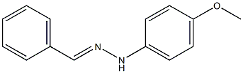 Benzaldehyde (4-methoxyphenyl)hydrazone Struktur