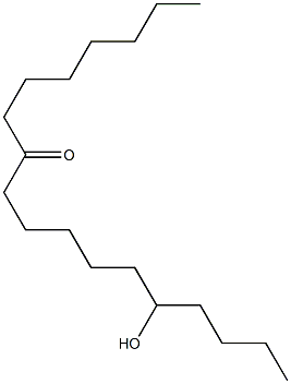 5-Hydroxyoctadecan-11-one Struktur