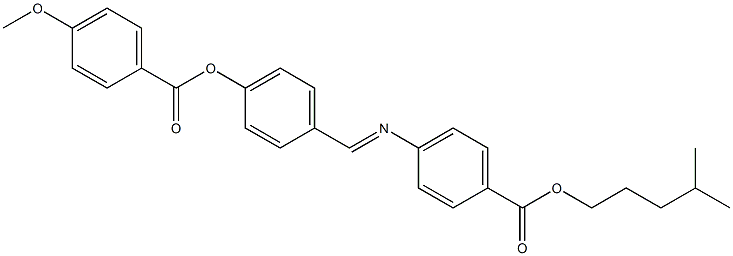 4-[4-(4-Methoxybenzoyloxy)benzylideneamino]benzoic acid isohexyl ester Struktur