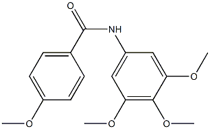 4-Methoxy-N-(3,4,5-trimethoxyphenyl)benzamide Struktur