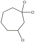 1,1,3-Trichlorocycloheptane Struktur