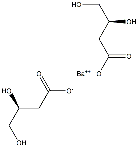 Bis[[S,(+)]-3,4-dihydroxybutyric acid] barium salt Struktur