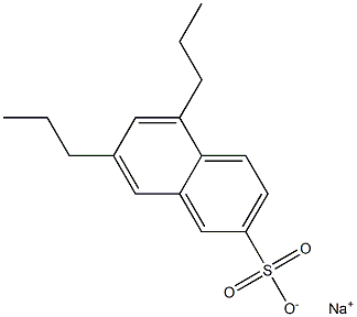 5,7-Dipropyl-2-naphthalenesulfonic acid sodium salt Struktur