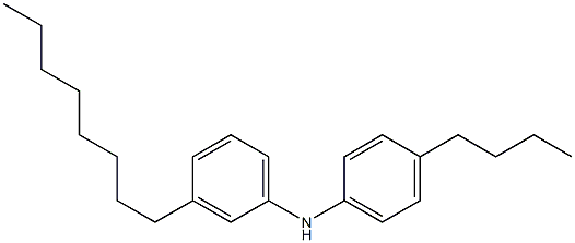 4-Butyl-N-(3-octylphenyl)aniline Struktur