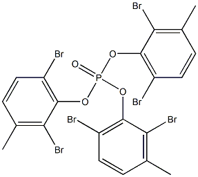 Phosphoric acid tris(2,6-dibromo-3-methylphenyl) ester Struktur