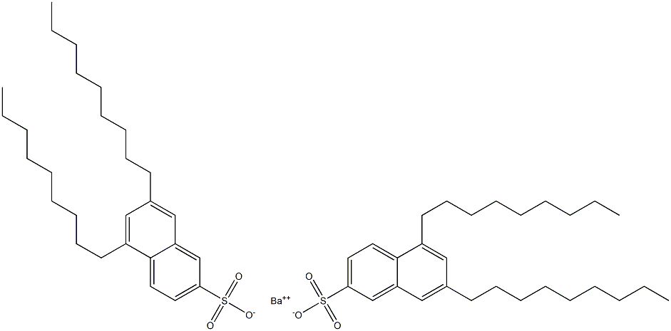 Bis(5,7-dinonyl-2-naphthalenesulfonic acid)barium salt Struktur