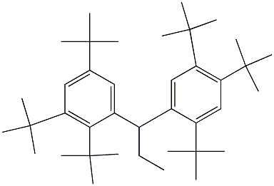 1-(2,3,5-Tri-tert-butylphenyl)-1-(2,4,5-tri-tert-butylphenyl)propane Struktur