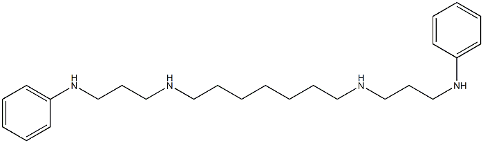 N,N'-Bis[3-[phenylamino]propyl]-1,7-heptanediamine Struktur